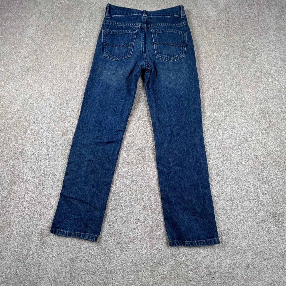 The Children's Place Boys Straight Slim Jeans Dark Wash Adjustable Waist Size‎ 8